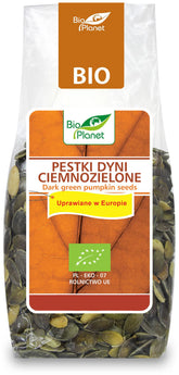 Graines de courge vert foncé (cultivées en Europe) BIO 150 g - BIO PLANET